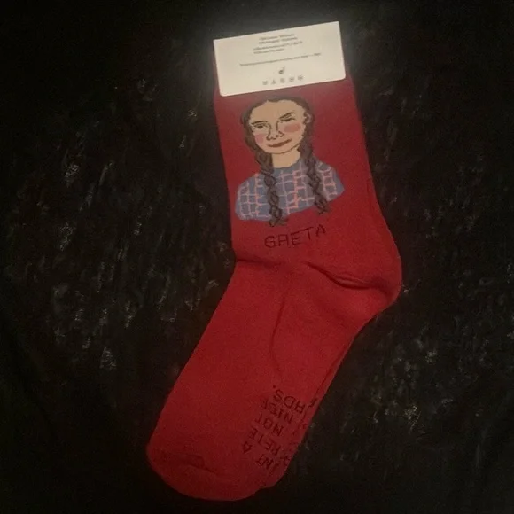 💜NEW❤️ Collectible Maggie Stern Socks ⛵️GRETA⚓️ - Picture 3 of 6